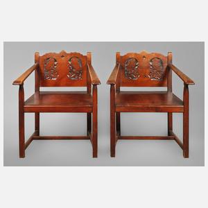 Paar Armlehnsessel Art déco