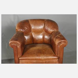 Paar Clubsessel Leder