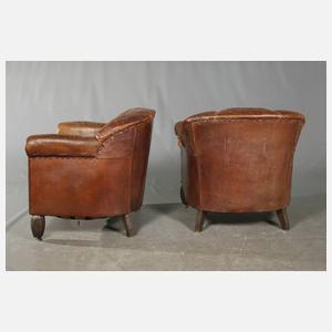 Paar Clubsessel Leder