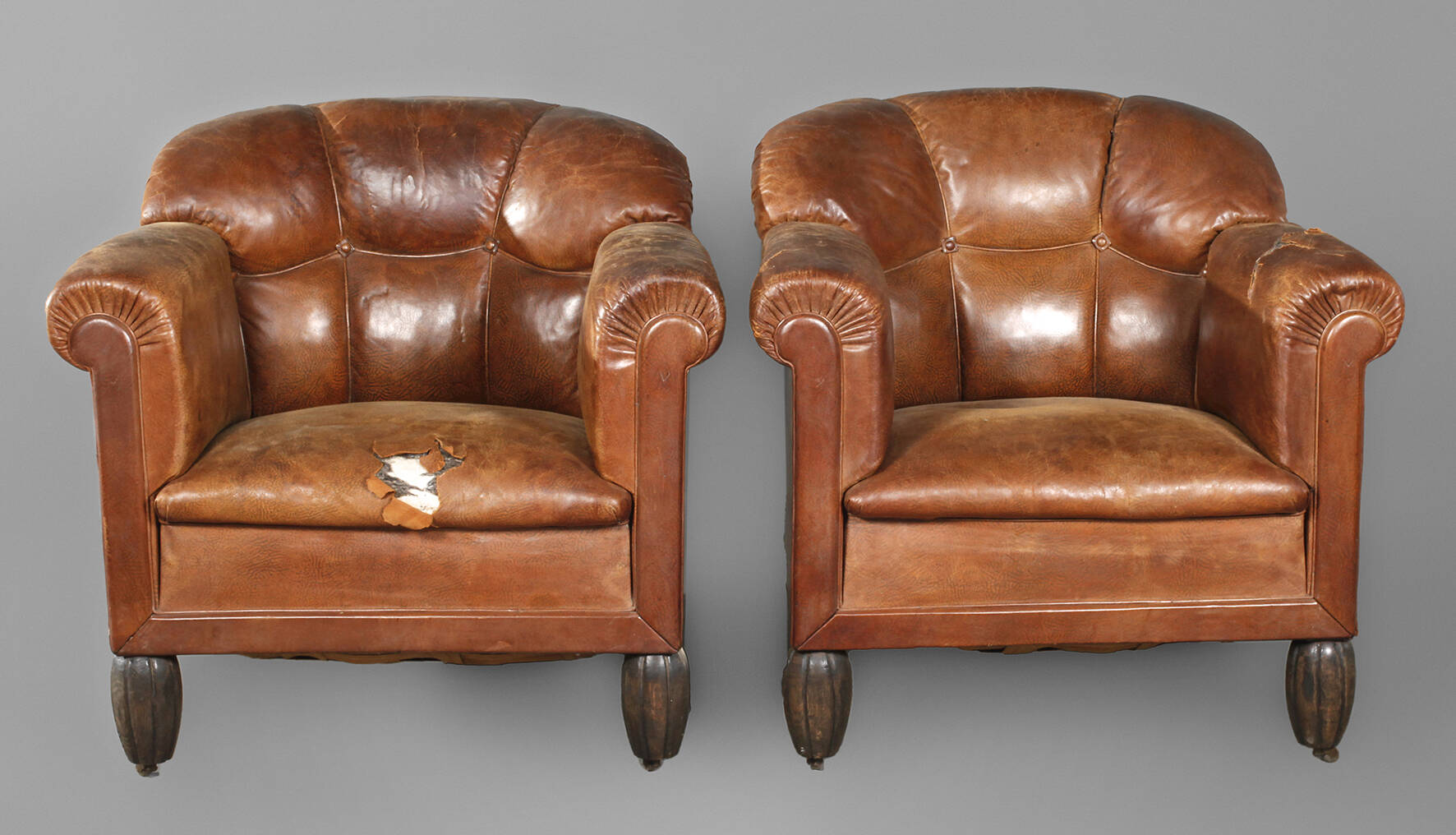 Paar Clubsessel Leder