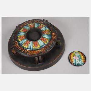 Curt Hasenohr-Hoelloff emailliertes Reliquiar