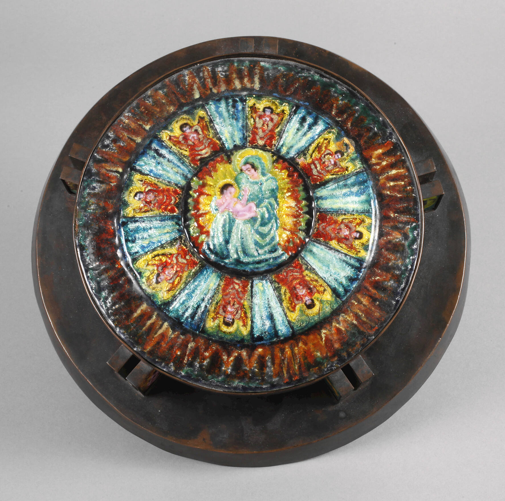 Curt Hasenohr-Hoelloff emailliertes Reliquiar