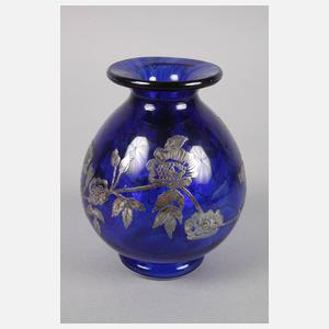 Vase und Flakon mit galvanischer Silberauflage