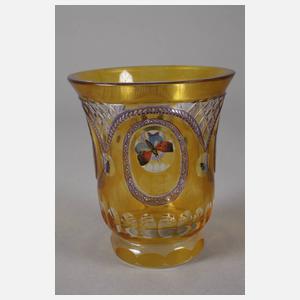 Becher mit Insektenmalerei