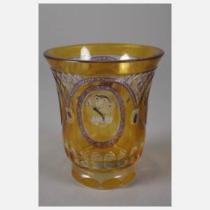 Becher mit Insektenmalerei