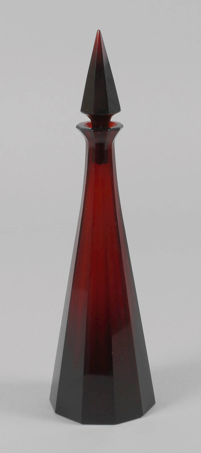 Rubinglaskaraffe Art déco