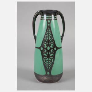 Vase mit Silberoverlay