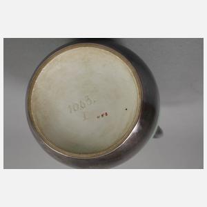 Vase mit Silberoverlay