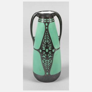 Vase mit Silberoverlay