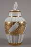 Hutschenreuther Deckelvase mit Vogelknauf