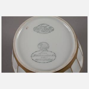 Hutschenreuther Deckelvase mit Vogelknauf