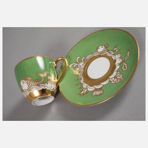 Nymphenburg Mokkatasse Art déco