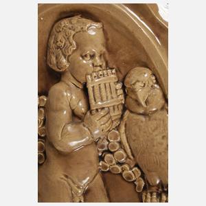 Boizenburg große Wandplatte mit Putto