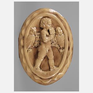 Boizenburg große Wandplatte mit Putto
