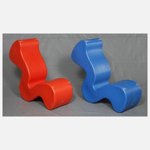 Verner Panton, zwei Innovation Chairs "Phantom"