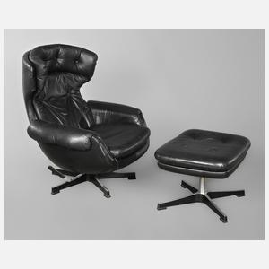 Loungesessel mit Ottomane