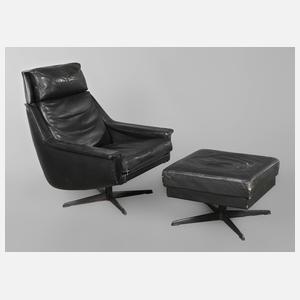 Loungesessel mit Ottomane