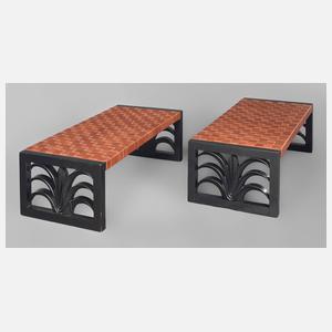 Paar Sitzbänke T. H. Robsjohn-Gibbings