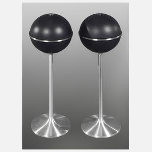 Paar Kugellautsprecher