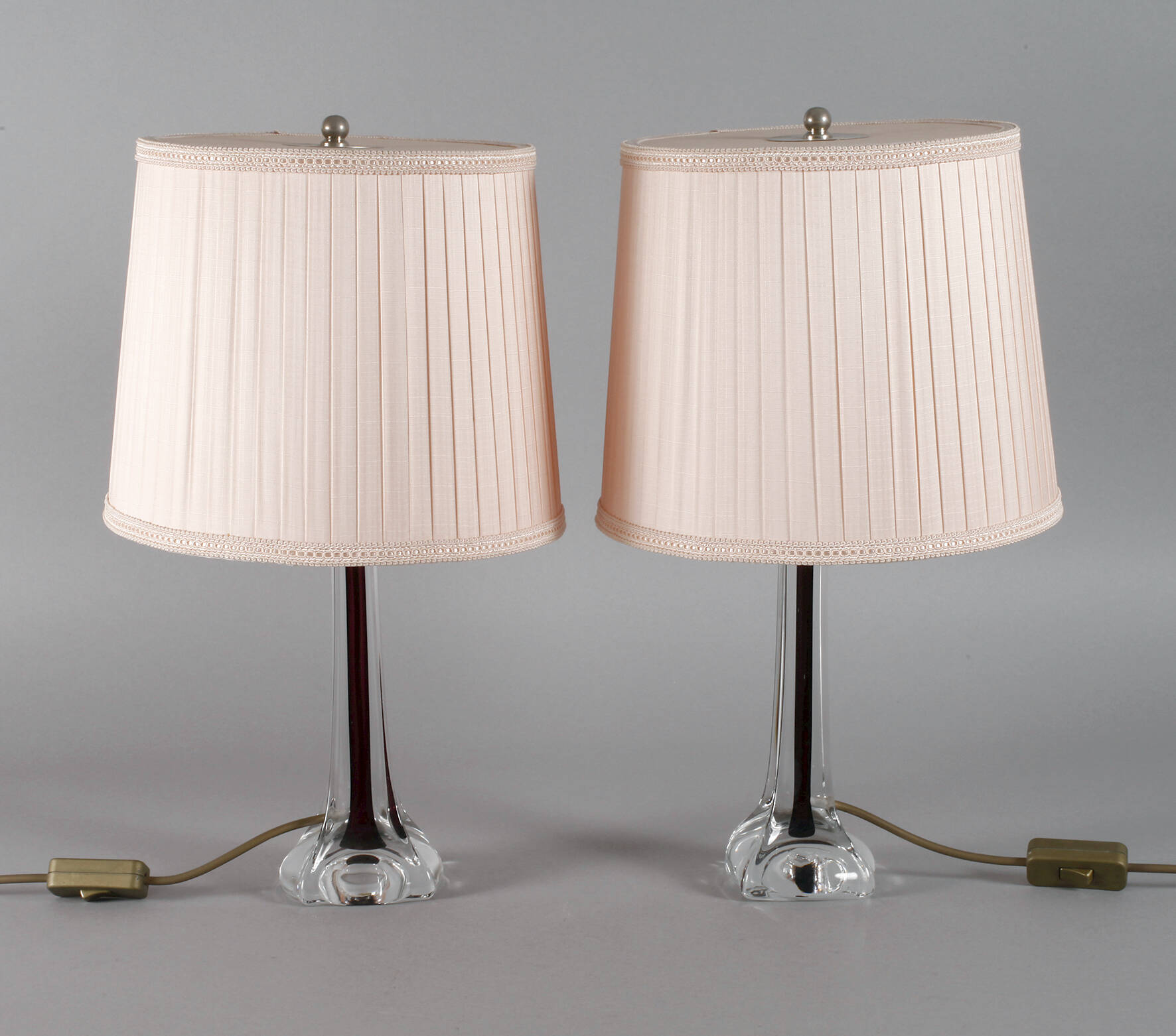 Flygsfors Schweden Paar Tischlampen