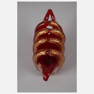 Murano Vasenobjekt "Cordonato d`Oro"