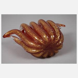 Murano Vasenobjekt "Cordonato d`Oro"