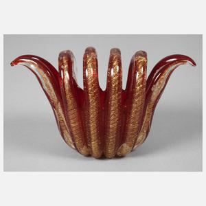 Murano Vasenobjekt "Cordonato d`Oro"