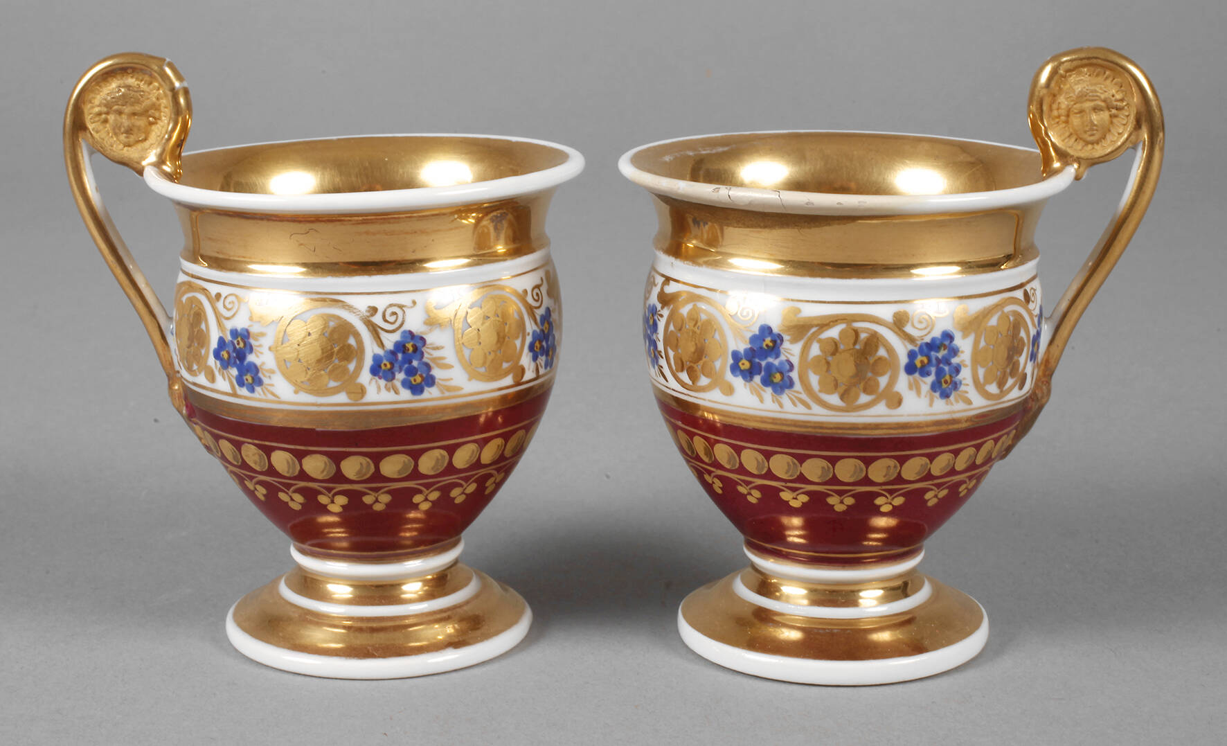 Paar Biedermeiertassen