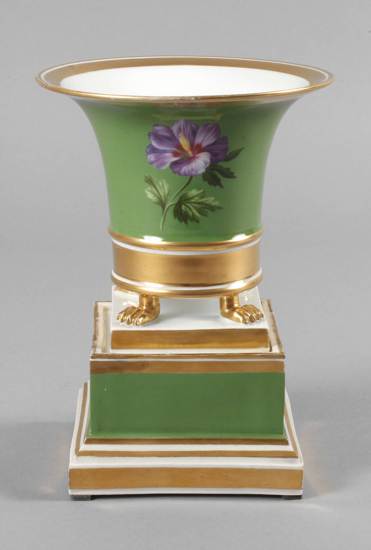 Alt-Wien Kratervase mit Sockel