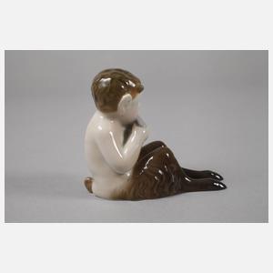 Fraureuth "Sitzender Faun mit Panflöte"