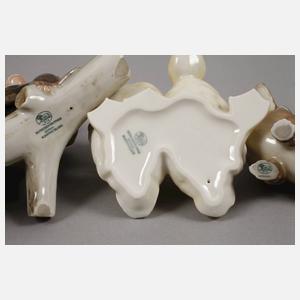 Hutschenreuther drei Tierfiguren