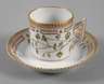 Kopenhagen Mokkatasse mit Untertasse "Flora Danica"