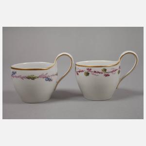 KPM Berlin vier Mokkatassen