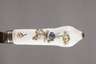 Meissen Messer und Fleischgabel mit Blumenmalerei