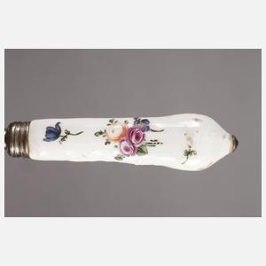 Meissen Messer und Fleischgabel mit Blumenmalerei