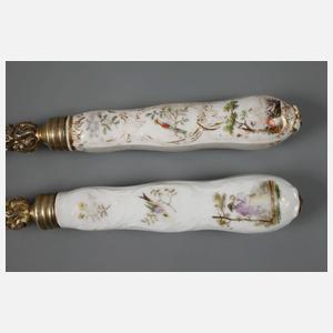 Meissen Konvolut Gabeln mit Figurenstaffage