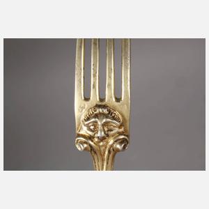 Meissen Konvolut Gabeln mit Figurenstaffage