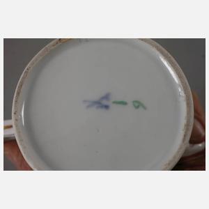 Meissen zwei Kännchen mit Blumenmalerei