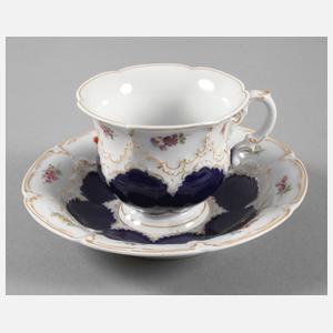 Meissen Kaffeetasse Streublümchendekor