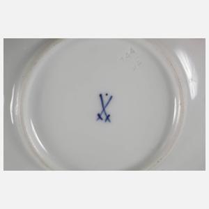 Meissen sechs Mokkatassen mit Untertassen