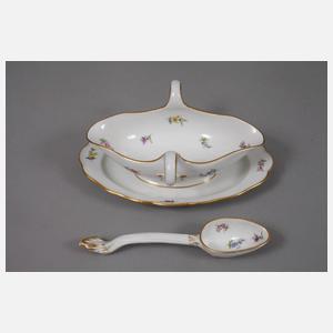 Meissen Speiseservice Streublumendekor