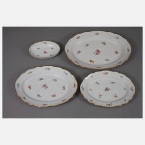 Meissen Speiseservice Streublumendekor