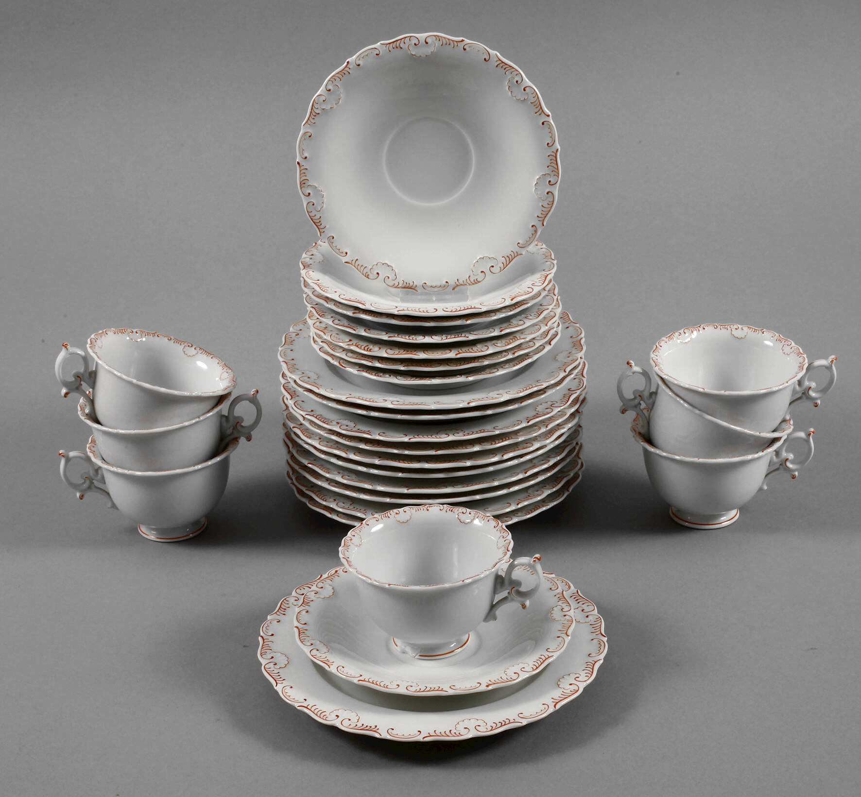 Meissen Restservice "Muschelrand"