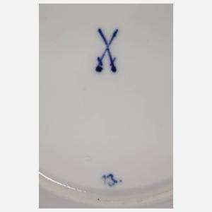Meissen elf Abendbrotteller Zwiebelmuster
