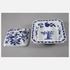 Meissen Deckelschüssel "Zwiebelmuster"