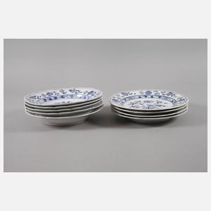 Meißen Konvolut Teller "Zwiebelmuster"