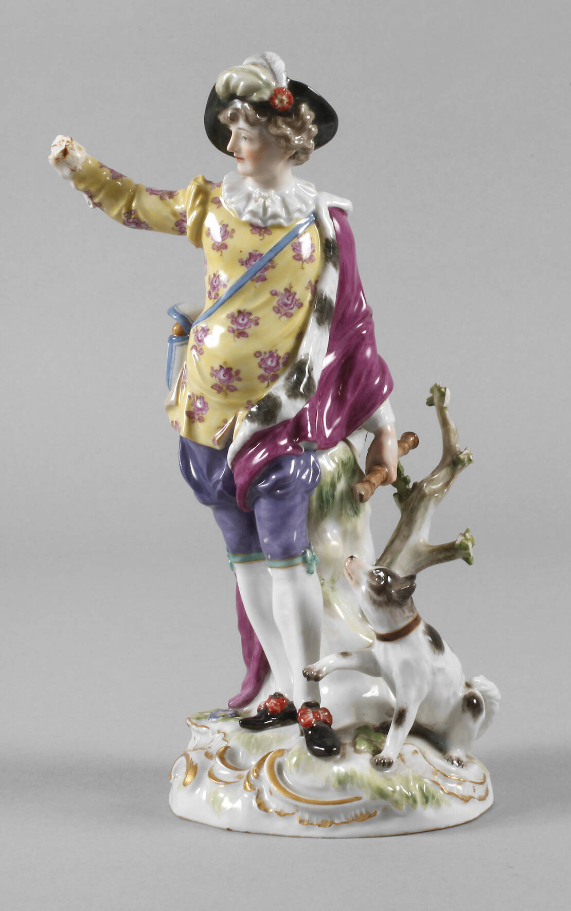 Meissen "Schäfer mit Blumenkranz"