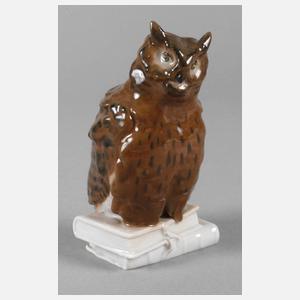 Meissen "Eule auf Bücherstapel"