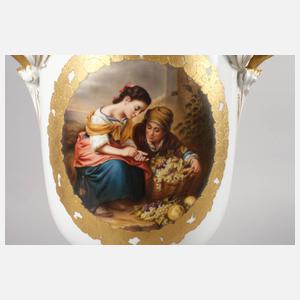 Rosenthal Prunkvase "Die Traubenverkäufer"