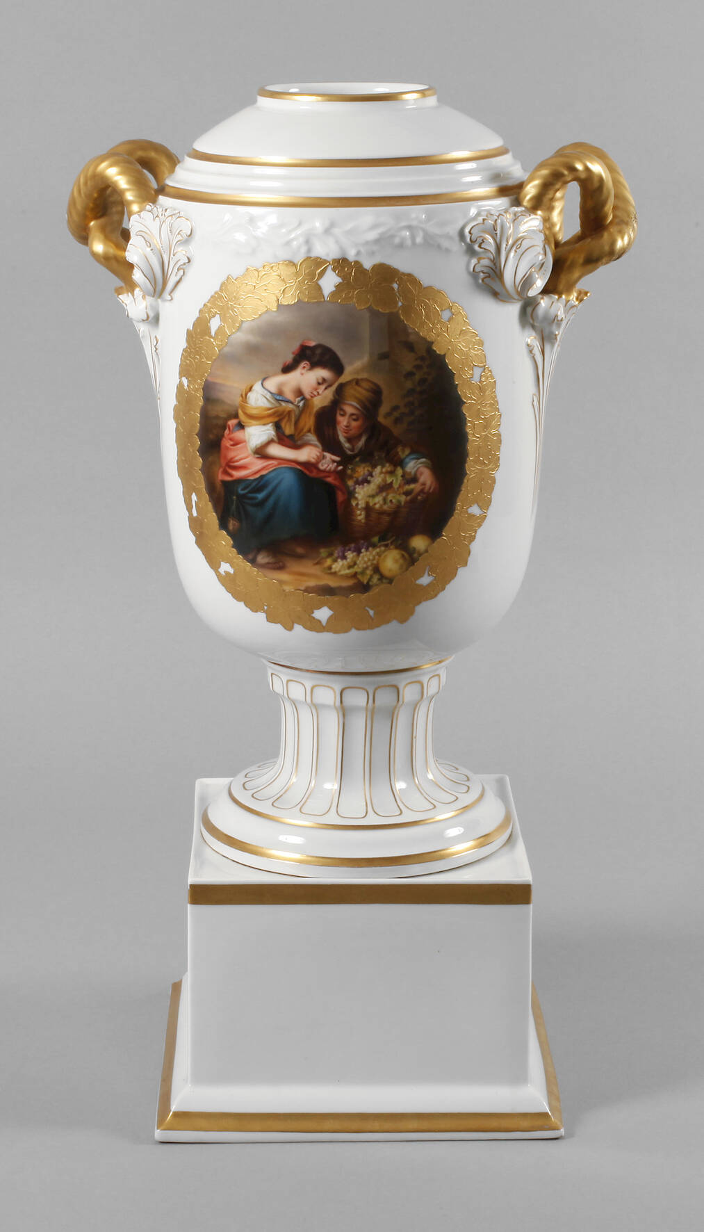 Rosenthal Prunkvase "Die Traubenverkäufer"